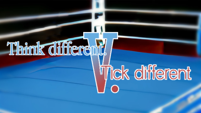 think different vs. tick different